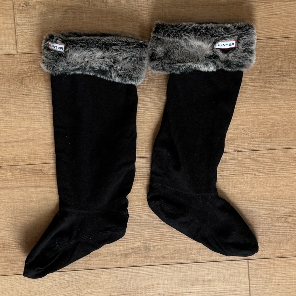 HUNTER BOOT SOCK—TALL FLEECE/FAUX FUR
